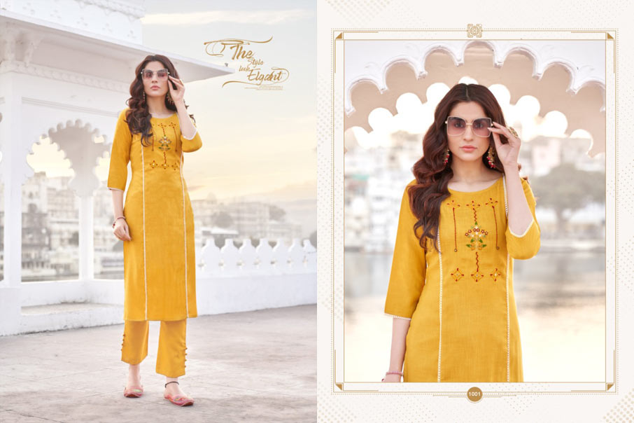 Namya Vol-1 Ruby Slub Pant Kurtis Garment Namya Vol-1 Ruby Slub Pant Kurtis Garment